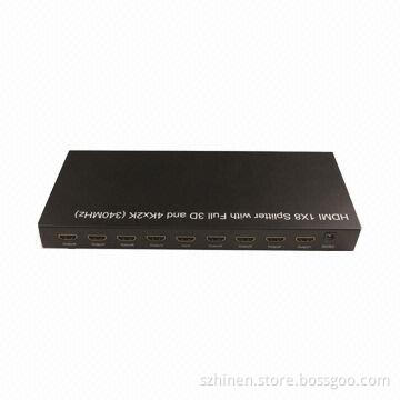 HDMI 1X8 Splitter with Full 3D and 4Kx2K (340MHz)